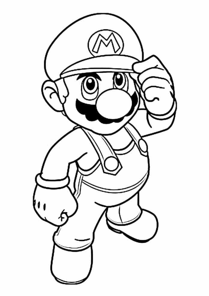 Coloriage Mario Notre Livre Imprimer Gratuitement