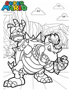 Coloriage Bowser Images Imprimer