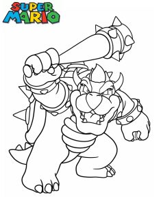 Coloriage Bowser Images Imprimer