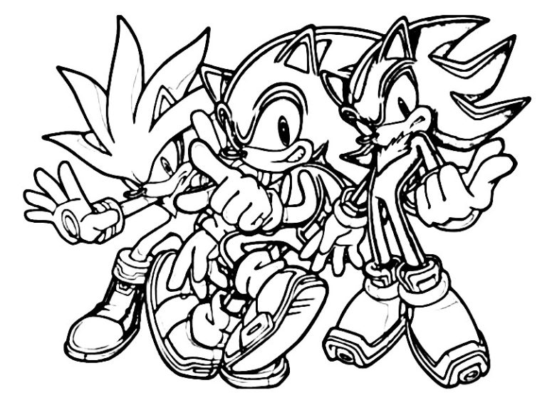 Coloriage Sonic Shadow Dessins Imprimer