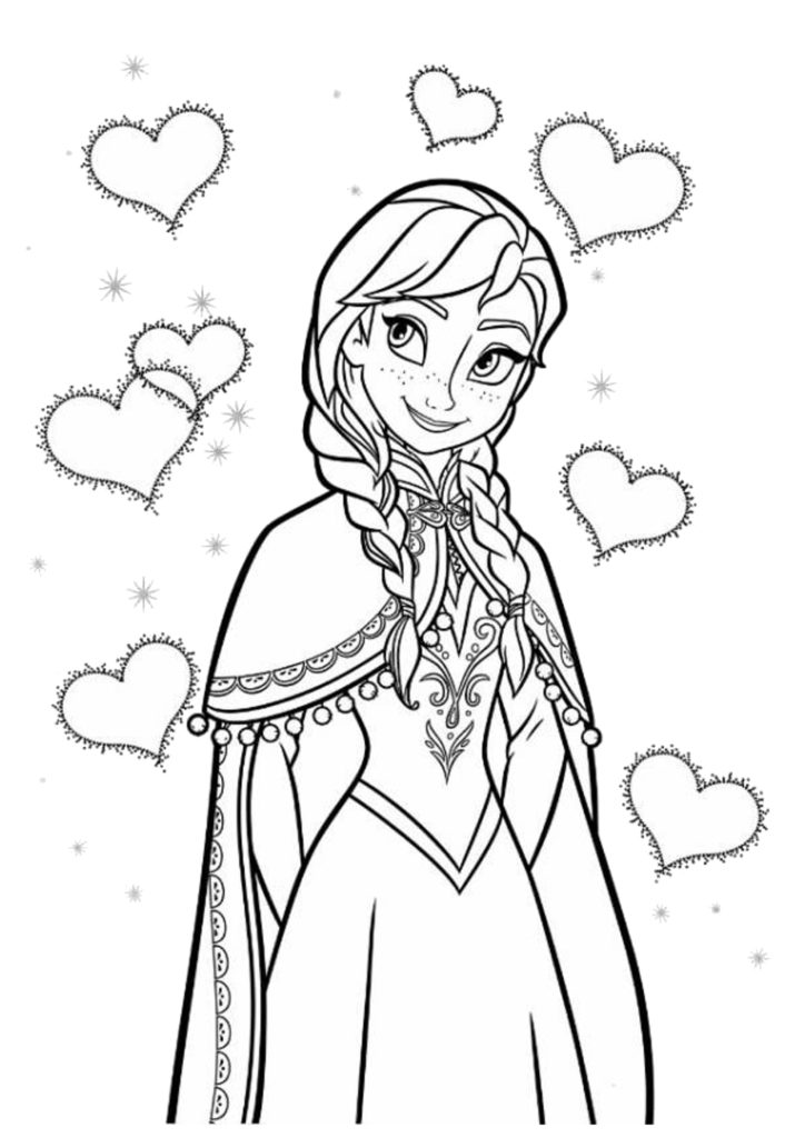 Coloriages Reine des Neiges  20 images gratuites à imprimer