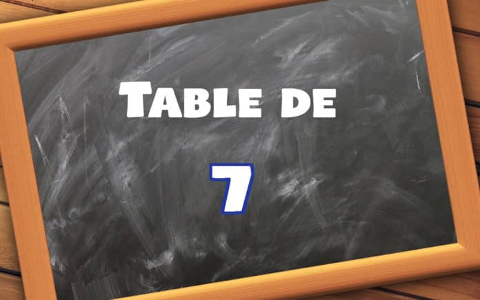 table de 7