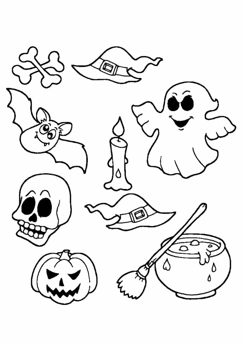 [View 25+] Dessin Halloween Maternelle Coloriage Halloween