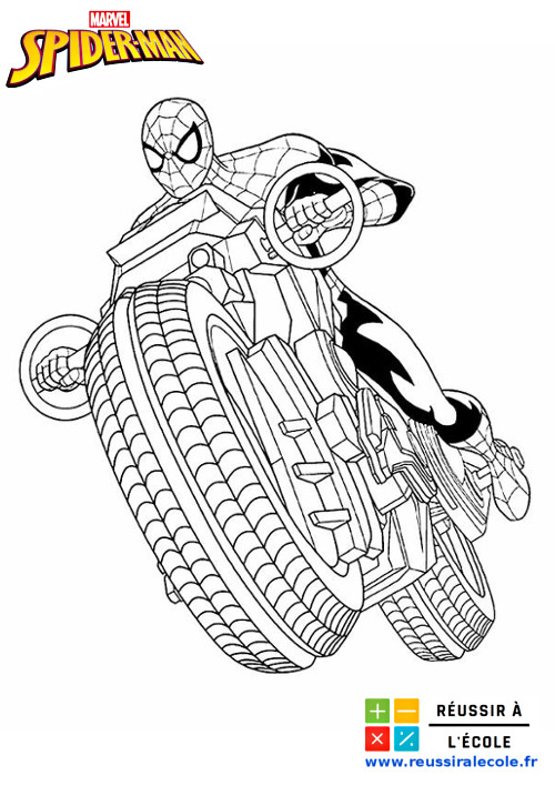 Coloriage Spiderman Gratuit  15 images à télécharger et à imprimer