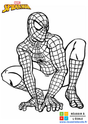 Coloriage Spiderman Gratuit  15 images à télécharger et à imprimer