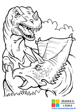 dessin dinosaure à imprimer