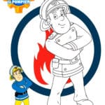 dessin sam le pompier