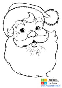 coloriage pere noel