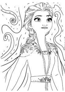 coloriage la reine des neiges