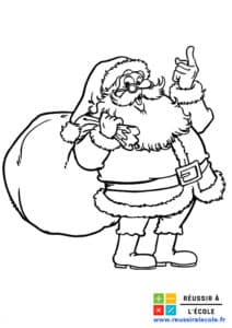 coloriage pere noel