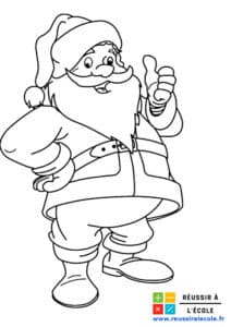 coloriage pere noel