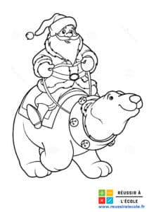 coloriage pere noel