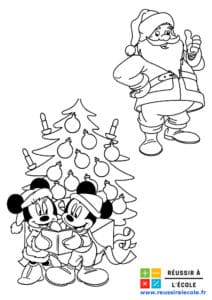 coloriage pere noel à imprimer