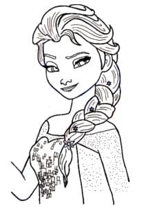 reine des neiges coloriage