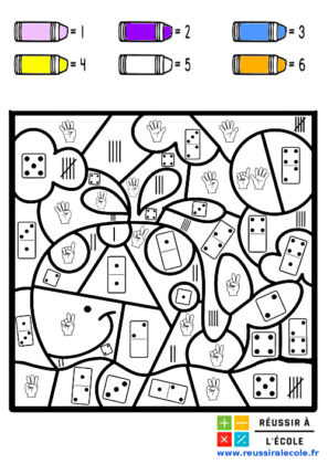 Coloriage magique maternelle  20 dessins à télécharger et à imprimer