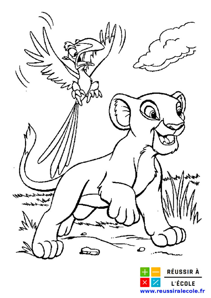 Coloriage Roi Lion  20 images à imprimer et à colorier