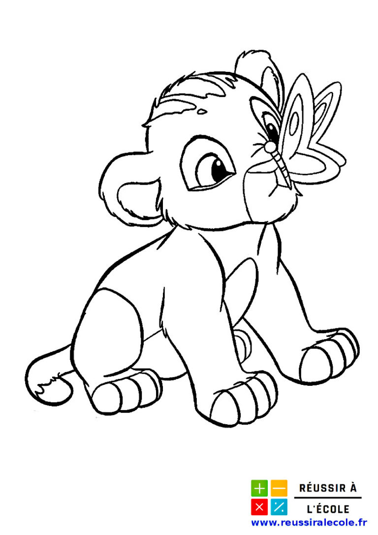 Coloriage Roi Lion  20 images à imprimer et à colorier