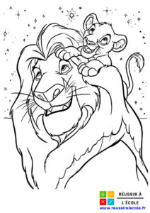 dessin le roi lion