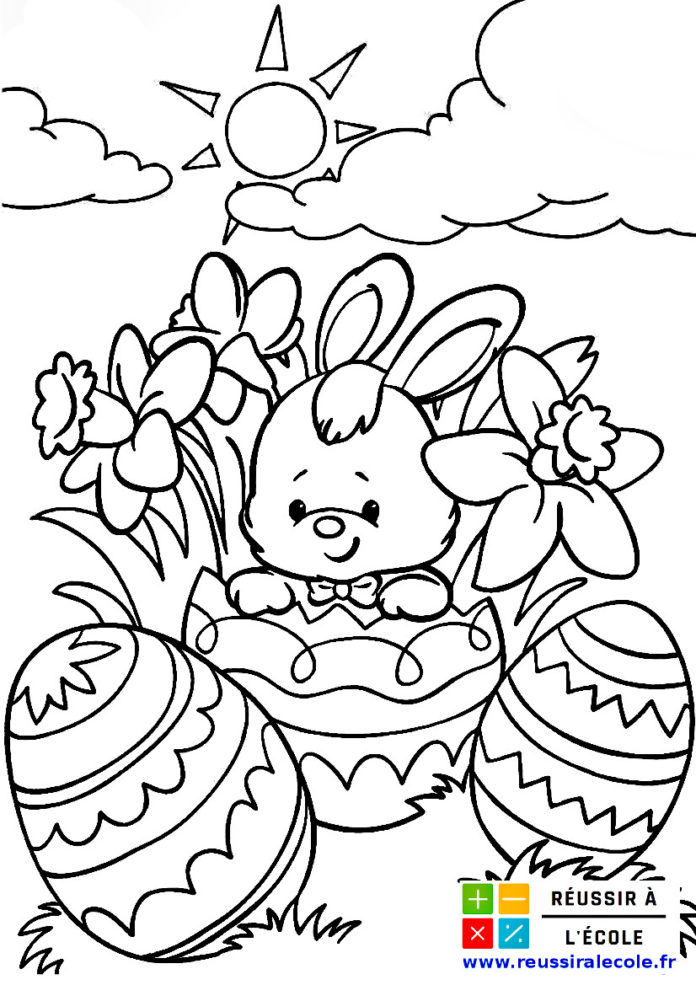 Coloriage Paques  20 dessins à imprimer gratuitement