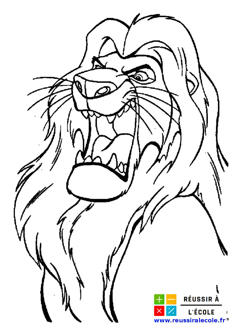 Coloriage Roi Lion  20 images à imprimer et à colorier