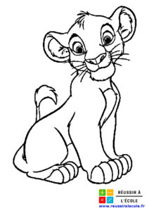 coloriage roi lion