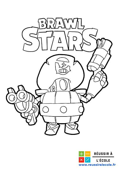 Coloriage Brawl Stars Gratuit 20 Images A Imprimer Et A Colorier - dessin à imprimer brawl stars cobrac à colorier