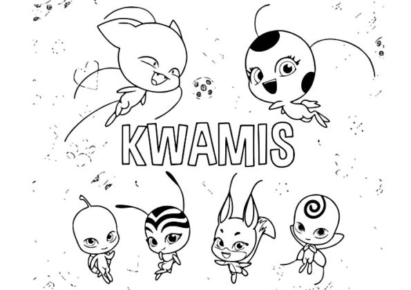 coloriage miraculous kwami