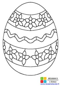 coloriage oeuf de paques