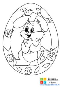 coloriage oeuf de paques