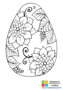 coloriage oeufs de paques