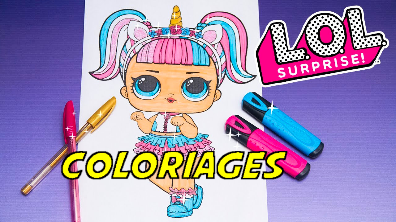 Coloriage poupée LOL Surprise à imprimer et colorier