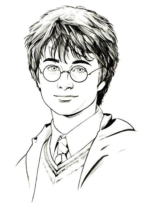 Coloriage Harry Potter 8 - Dessin gratuit à imprimer
