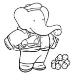 dessin elephant facile