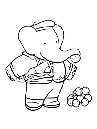dessin elephant facile