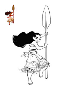 coloriage moana