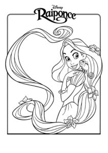 coloriage raiponce