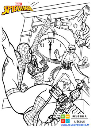 spiderman coloriage