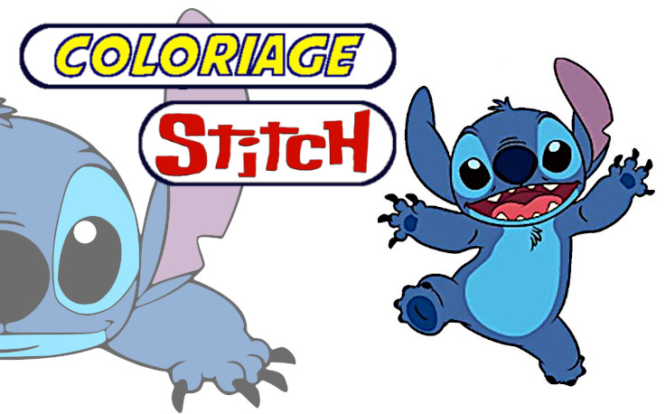 Coloriage Stitch amoureux à imprimer gratuitement