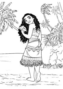 coloriage vaiana