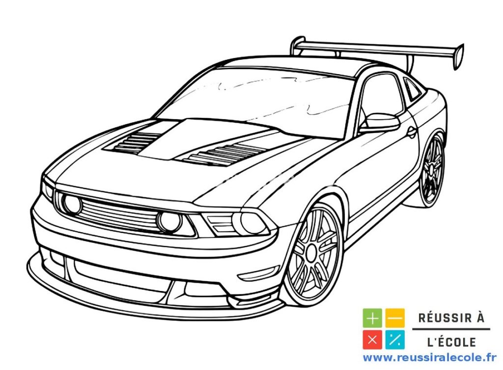 Coloriage Voiture  19 supers dessins à imprimer gratuitement