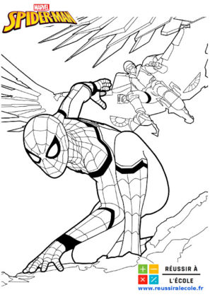 coloriage spiderman à imprimer