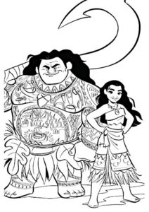 vaiana coloriage