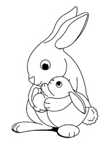 coloriage lapin