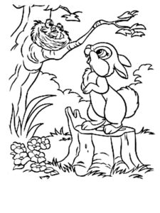 coloriage lapin de paques