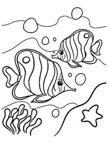 coloriage poisson