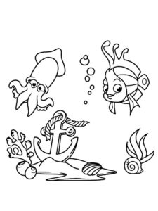 coloriage poisson