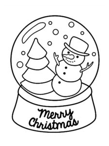 boule de noel coloriage