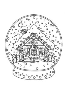 boule de noel coloriage