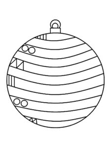 boule de noel coloriage