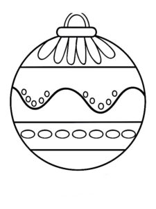 coloriage boule de noel